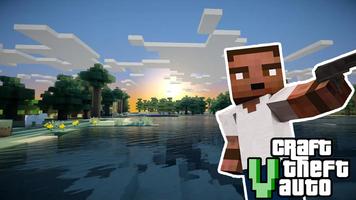 Craft Theft Auto For GTA Mcpe Cartaz