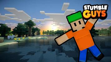 Stumble guys Minecraft পোস্টার