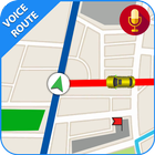 Icona GPS voce itinerario cartina & navigazione allarme