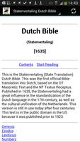 Dutch Bible Translation poster