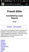 French Bible Louis Segond Poster