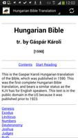 Hungarian Bible Affiche