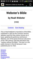 Poster Webster's Bible (Noah Webster)