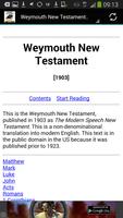 Weymouth New Testament capture d'écran 1