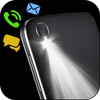 Flash pada isyarat lampu suluh Panggilan & SMS ikon