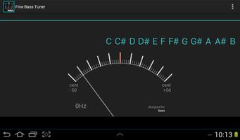 Dokładne tuner bass Bass Tuner screenshot 1