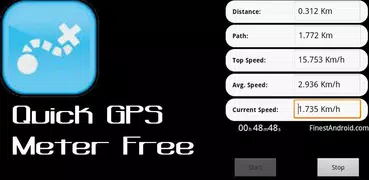 Quick GPS distance meter free