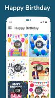 Happy Birthday GIF Wish & Greeting GIF Collection Cartaz