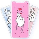 Finger Heart Wallpaper APK