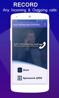 Auto Call Recorder 2018 - Phone Caller Recording Affiche