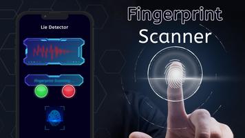 Lie detector fingerprint scann poster