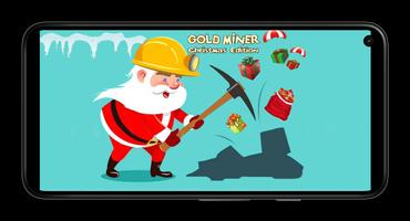 Gold Miner - Christmas edition Affiche