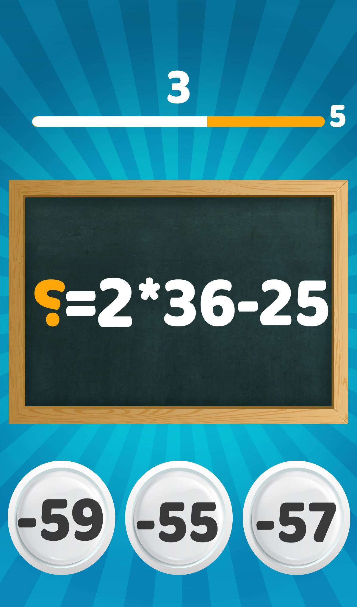 Download do APK de لعبة الرياضيات: لعبة ذكاء وسرعة Math Game para Android