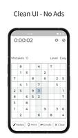 Clean Sudoku - Classic Puzzles capture d'écran 1