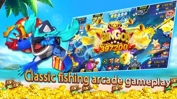 finger fishing-arcade fishing poster