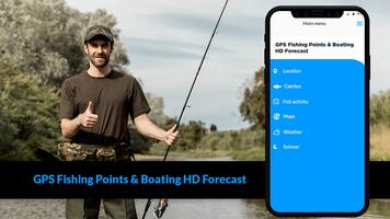 GPS Fishing Points & Boating HD Forecast Plakat