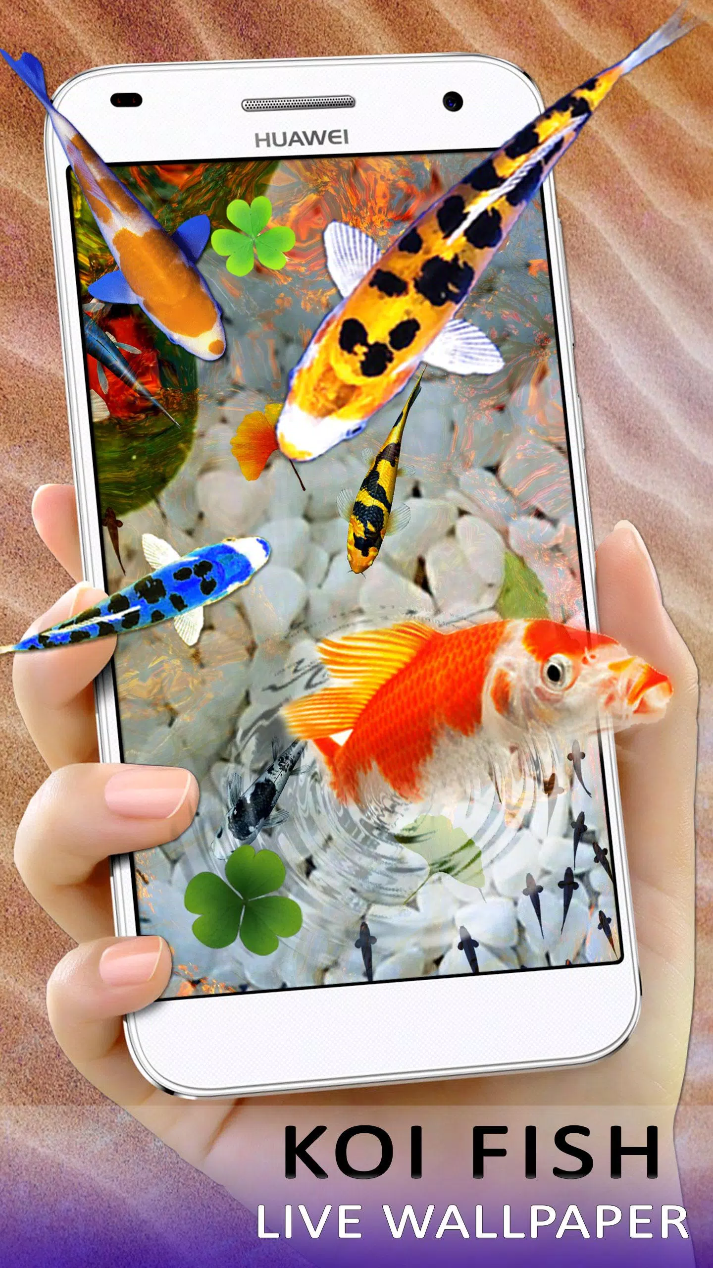 Android 用の 恋の魚ライブ壁紙hd 3d動く魚 Apk をダウンロード