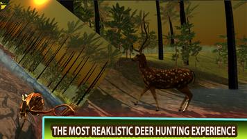 deer hunter 3d-wild animal forest hunting shooting Affiche
