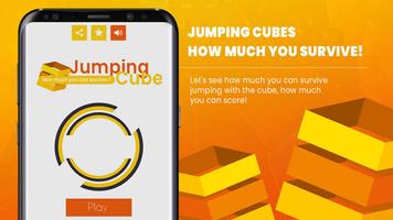 Poster Jumping Cube - How Much You Can Score ?