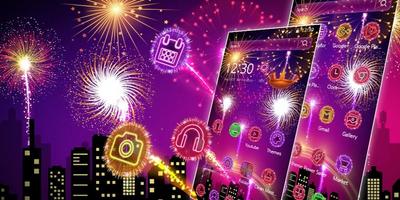Magical fireworks theme screenshot 3