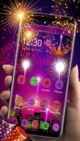 Magical fireworks theme poster