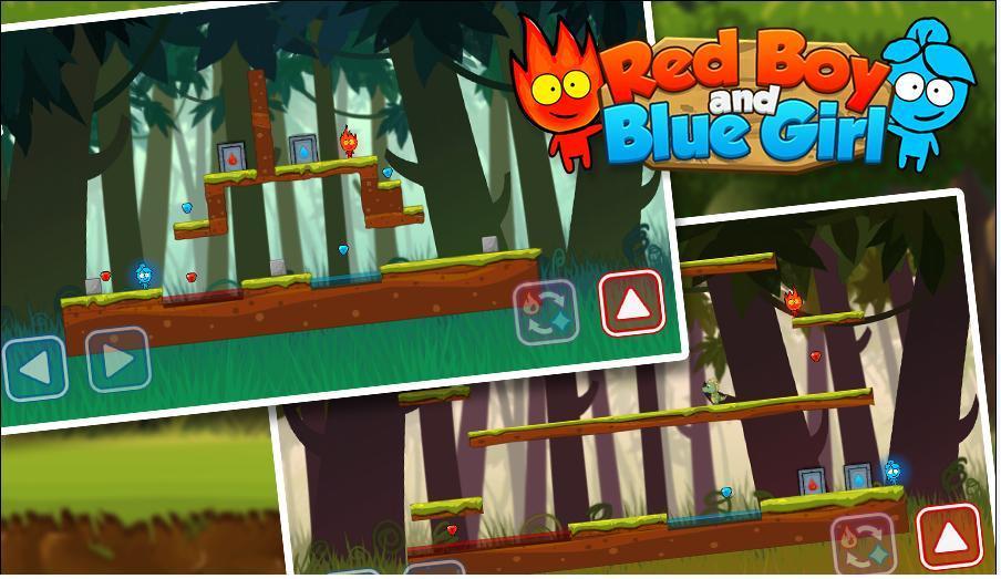 Red boy and Blue girl - Forest Temple Maze APK برای دانلود اندروید