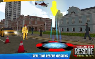 Fire Escape: Fire Department Rescue Simulator 2019 screenshot 1