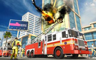 FireFighter Truck Driving Game capture d'écran 2