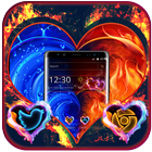 Fire Heart Theme icono