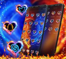 Fire Heart Theme captura de pantalla 2