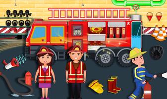 2 Schermata Fire Station Town Firefighter