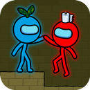 Red and Blue Stickman : Animat aplikacja