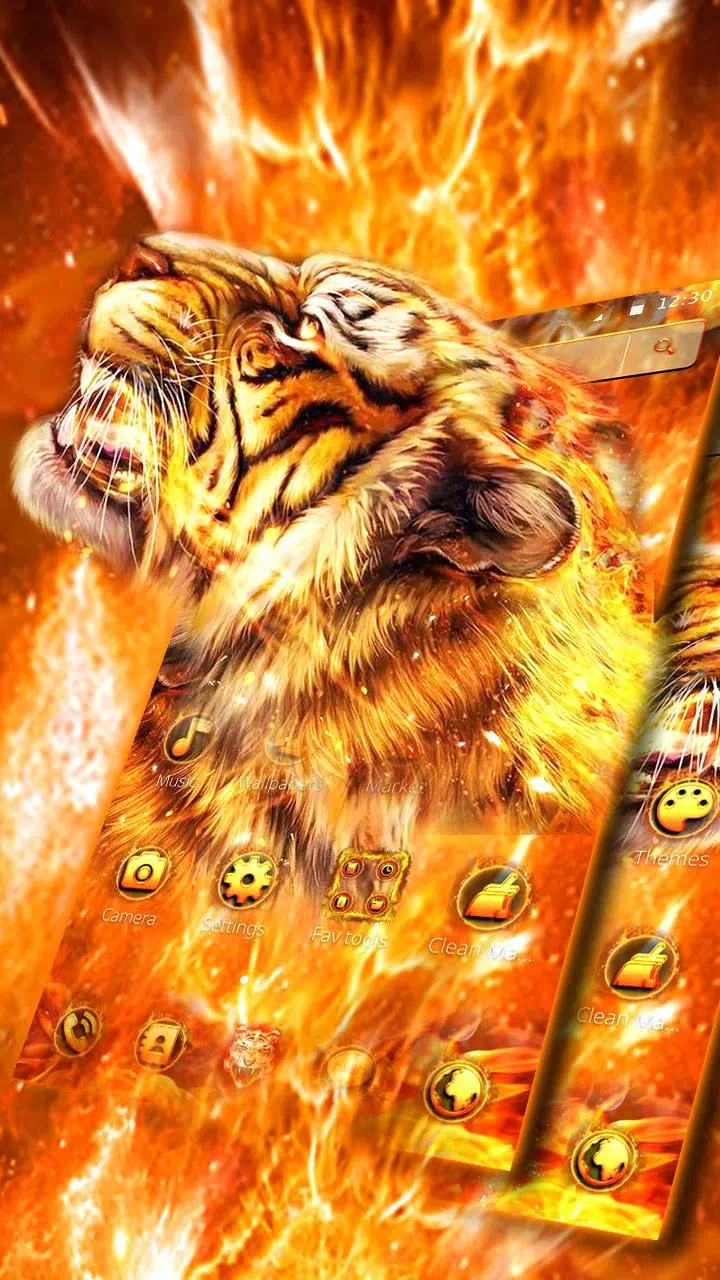 Descarga de APK de Tema del tigre de fuego para Android