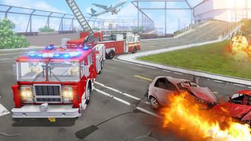 Fire Truck Firefighter Rescue screenshot 2