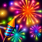 Fireworks For Kids & Coloring আইকন