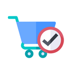 Grocery list with calculator icon