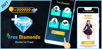 Guide and free diamonds for Free Fire 2021 الملصق