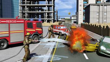 Herói real FireFighter jogo 3D imagem de tela 1