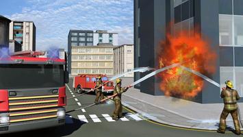 Herói real FireFighter jogo 3D imagem de tela 2