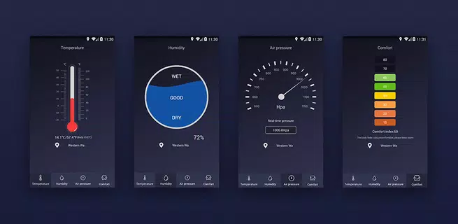 高精度GPS 屋外温度計 湿度計