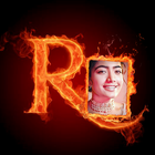 Fire text photo: Flaming Text simgesi