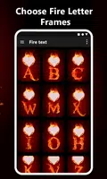 Fire text photo: Flaming Text スクリーンショット 5