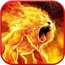 Papel de Parede Leão Fogo APK