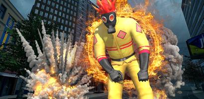 Fire Superhero Man تصوير الشاشة 1