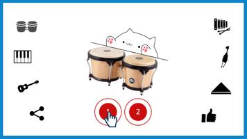 برنامه‌نما Bongo Cat Musical Instruments عکس از صفحه