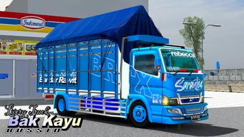 Livery Truk Bak Kayu Bussid Plakat