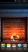 Fireplace 3D FREE lwp الملصق