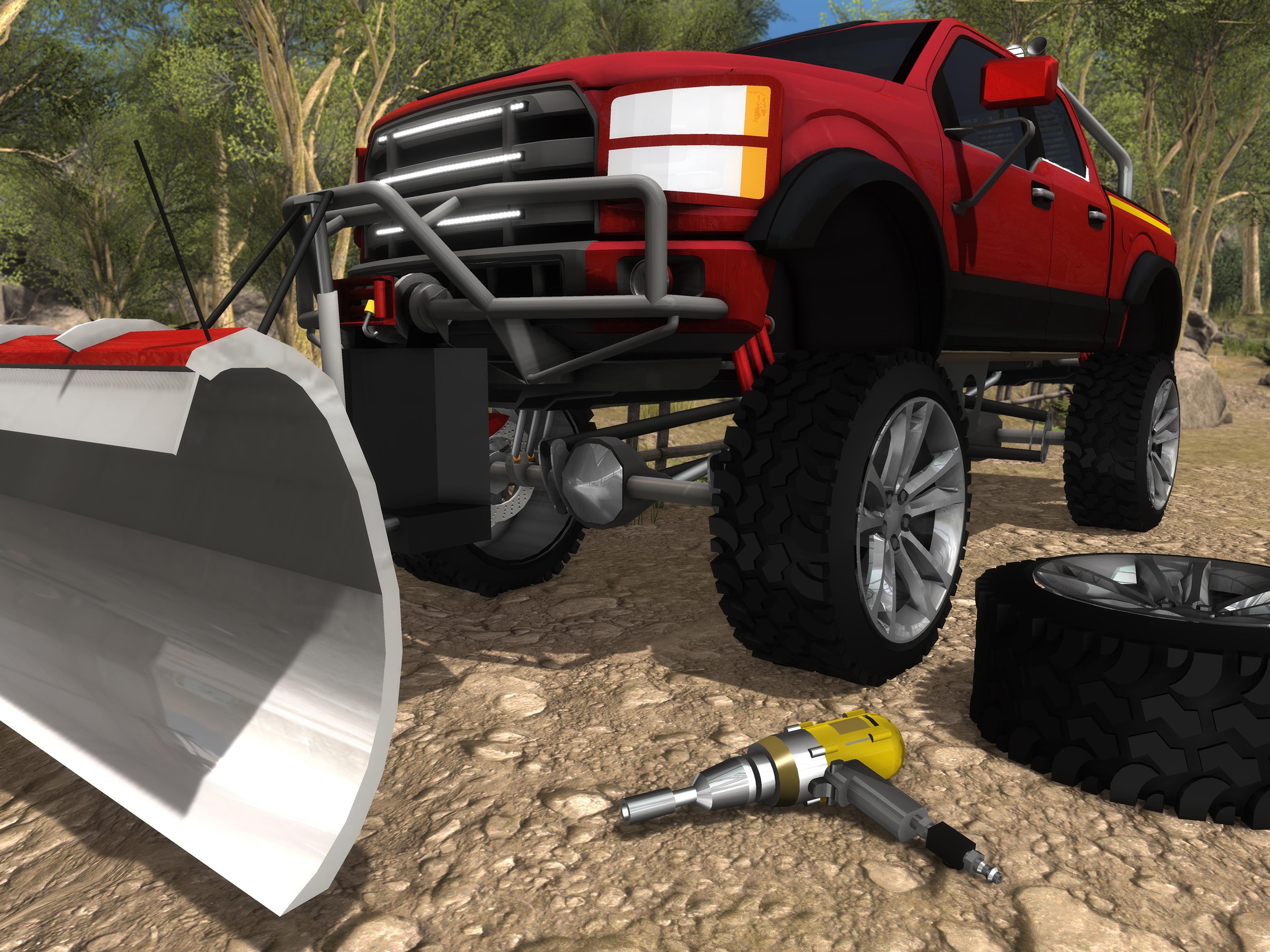 Игра про пикап. Fix my Truck: Offroad Pickup. Офф роуд механик симулятор. Взломанный внедорожник. Симулятор 4x4.