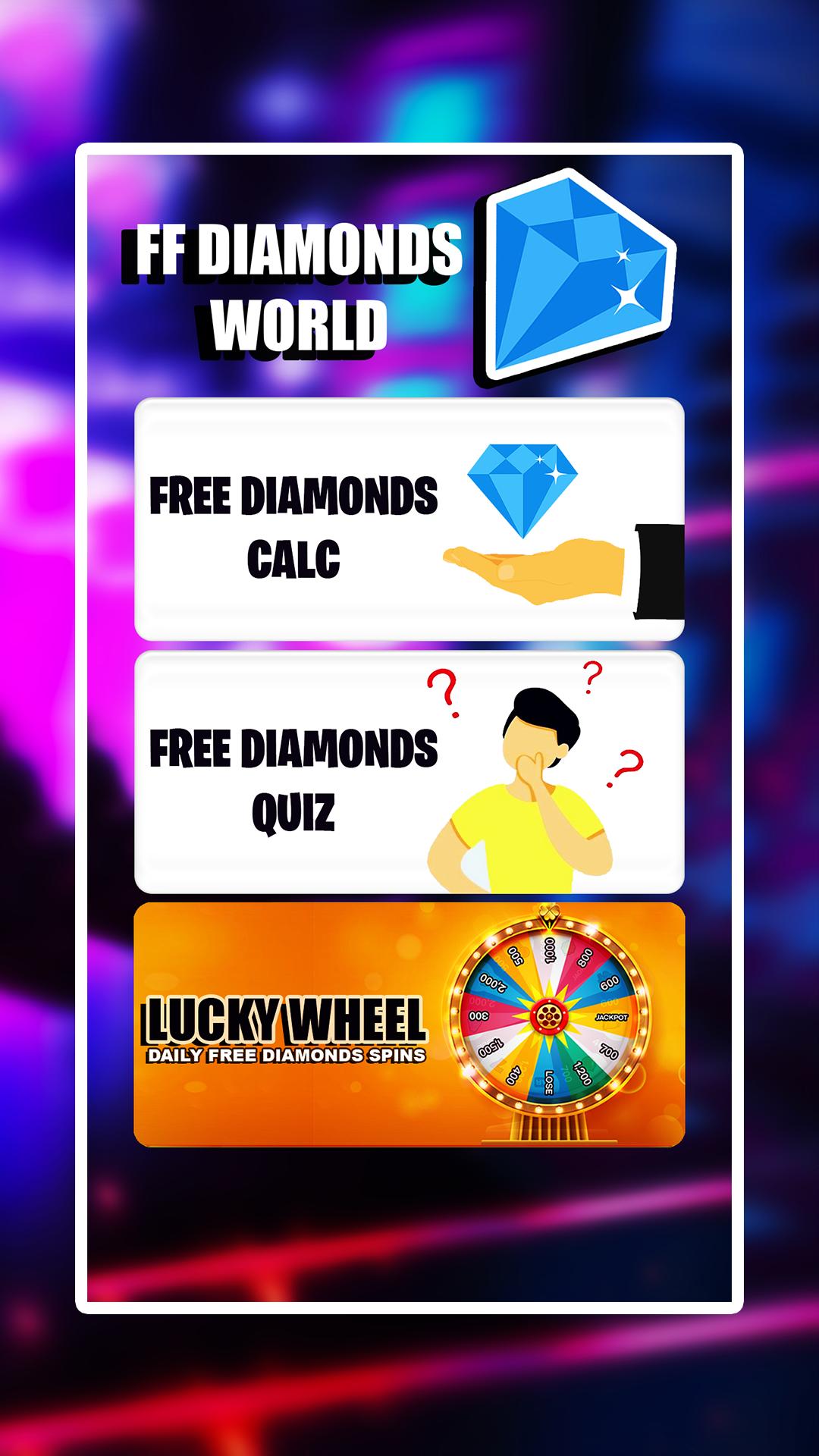 Free Diamonds Calc And Spin Wheel For Freefires Para Android