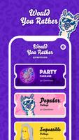 Would You Rather Party Game Poster